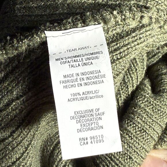 Under Armour Beanie Winter Cap Olive Green Acrylic Cuffed Unisex Adult One Size - Picture 3 of 3